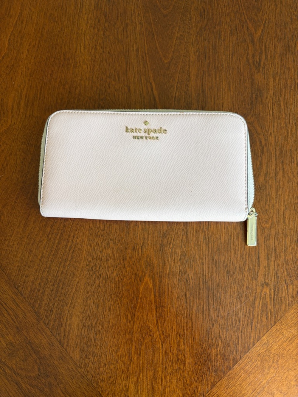 kate spade New York Light Pink Zip-Around Wallet